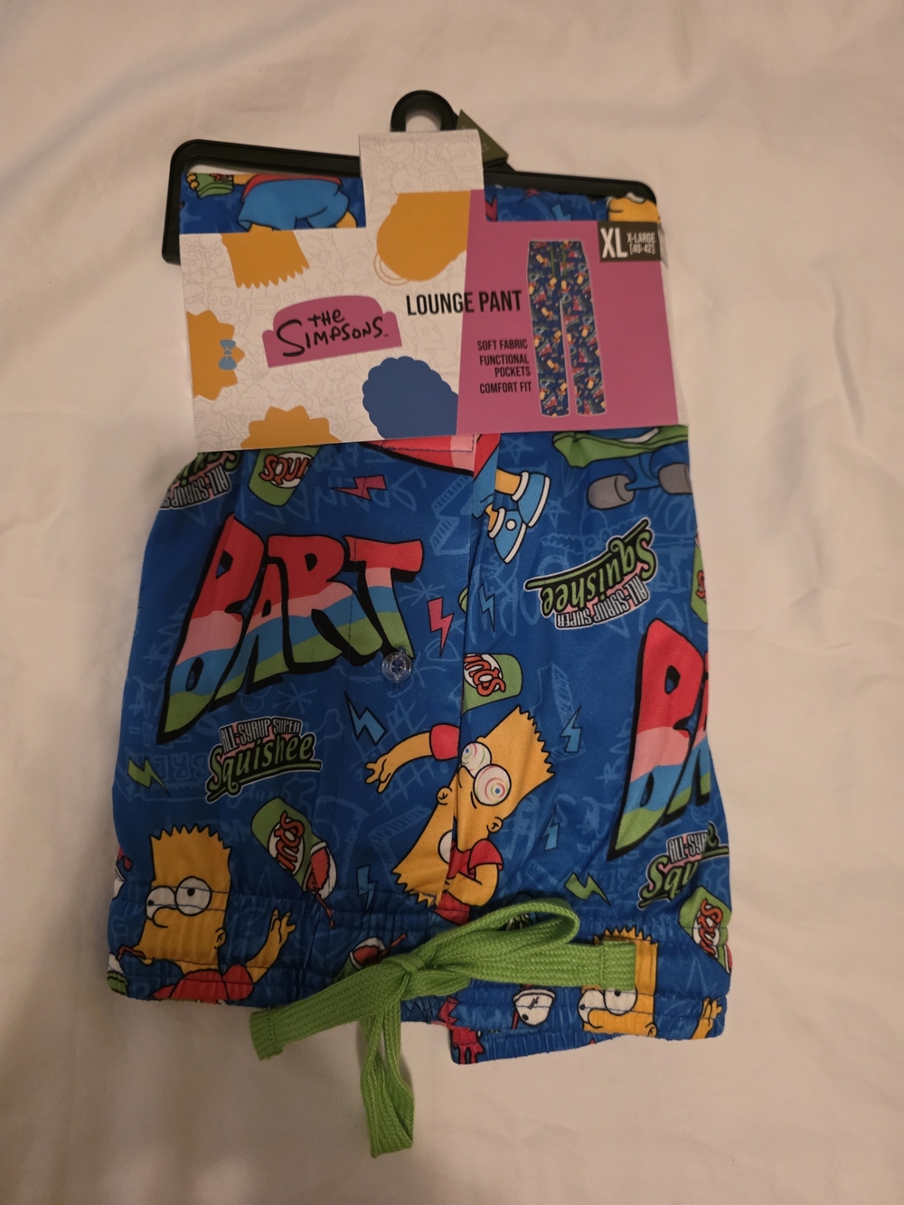 The Simpsons Bart Blue Lounge Pants - Men’s XL